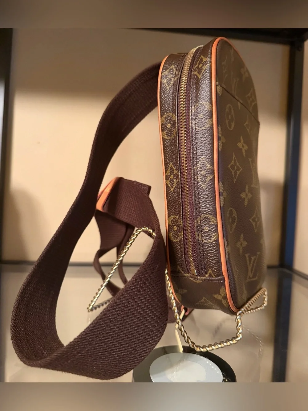 Louis Vuitton Monogram Crossbody Gange Pochette Bumbag